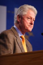 Former President Bill Clinton speaking at the CGIU meeting.  Day one of the 2nd Annual Clinton Global Initiative University (CGIU) meeting was held at The University of Texas at Austin, Friday, February 13, 2009.

Filename: SRM_20090213_16144216.jpg
Aperture: f/2.8
Shutter Speed: 1/200
Body: Canon EOS 20D
Lens: Canon EF 300mm f/2.8 L IS