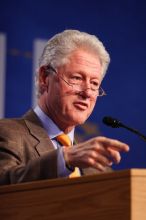 Former President Bill Clinton speaking at the CGIU meeting.  Day one of the 2nd Annual Clinton Global Initiative University (CGIU) meeting was held at The University of Texas at Austin, Friday, February 13, 2009.

Filename: SRM_20090213_16201849.jpg
Aperture: f/2.8
Shutter Speed: 1/250
Body: Canon EOS 20D
Lens: Canon EF 300mm f/2.8 L IS