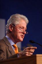 Former President Bill Clinton speaking at the CGIU meeting.  Day one of the 2nd Annual Clinton Global Initiative University (CGIU) meeting was held at The University of Texas at Austin, Friday, February 13, 2009.

Filename: SRM_20090213_16274312.jpg
Aperture: f/2.8
Shutter Speed: 1/400
Body: Canon EOS 20D
Lens: Canon EF 300mm f/2.8 L IS