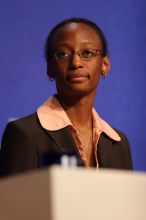 Mambidzeni Madzivire, BME graduate student at Mayo Graduate School, works on helping provide maintenance for medical equipment given to developing countries.  Day one of the 2nd Annual Clinton Global Initiative University (CGIU) meeting was held at The University of Texas at Austin, Friday, February 13, 2009.

Filename: SRM_20090213_16525428.jpg
Aperture: f/2.8
Shutter Speed: 1/250
Body: Canon EOS 20D
Lens: Canon EF 300mm f/2.8 L IS