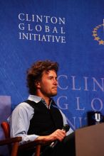 Blake Mycoskie, founder of TOMS shoes, was one of the guest speakers at the first plenary session of the CGIU meeting.  Day one of the 2nd Annual Clinton Global Initiative University (CGIU) meeting was held at The University of Texas at Austin, Friday, February 13, 2009.

Filename: SRM_20090213_16543329.jpg
Aperture: f/4.0
Shutter Speed: 1/250
Body: Canon EOS-1D Mark II
Lens: Canon EF 80-200mm f/2.8 L