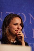 Natalie Portman spoke about micro-loans, especially for women to start their own businesses, in poor and developing countries, at the opening plenary session of the CGIU meeting.  Day one of the 2nd Annual Clinton Global Initiative University (CGIU) meeting was held at The University of Texas at Austin, Friday, February 13, 2009.

Filename: SRM_20090213_16544846.jpg
Aperture: f/2.8
Shutter Speed: 1/400
Body: Canon EOS 20D
Lens: Canon EF 300mm f/2.8 L IS