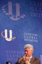 Former President Bill Clinton moderated the discussion between Natalie Portman, Mambidzeni Madzivire, BME graduate student at Mayo Graduate School, Blake Mycoskie, founder of TOMS shoes, and Paul Bell, president of Dell Global Public, during the first plenary session at the CGIU meeting.  Day one of the 2nd Annual Clinton Global Initiative University (CGIU) meeting was held at The University of Texas at Austin, Friday, February 13, 2009.

Filename: SRM_20090213_17010262.jpg
Aperture: f/4.5
Shutter Speed: 1/160
Body: Canon EOS-1D Mark II
Lens: Canon EF 80-200mm f/2.8 L