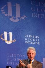 Former President Bill Clinton moderated the discussion between Natalie Portman, Mambidzeni Madzivire, BME graduate student at Mayo Graduate School, Blake Mycoskie, founder of TOMS shoes, and Paul Bell, president of Dell Global Public, during the first plenary session at the CGIU meeting.  Day one of the 2nd Annual Clinton Global Initiative University (CGIU) meeting was held at The University of Texas at Austin, Friday, February 13, 2009.

Filename: SRM_20090213_17010765.jpg
Aperture: f/4.5
Shutter Speed: 1/160
Body: Canon EOS-1D Mark II
Lens: Canon EF 80-200mm f/2.8 L