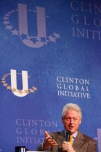 Former President Bill Clinton speaking at the CGIU meeting.  Day one of the 2nd Annual Clinton Global Initiative University (CGIU) meeting was held at The University of Texas at Austin, Friday, February 13, 2009.

Filename: SRM_20090213_17010766.jpg
Aperture: f/4.5
Shutter Speed: 1/160
Body: Canon EOS-1D Mark II
Lens: Canon EF 80-200mm f/2.8 L