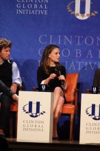 Blake Mycoskie (L), founder of TOMS shoes, Natalie Portman (C), and Mambidzeni Madzivire (R), BME graduate student at Mayo Graduate School, at the first plenary session of the CGIU meeting.  Day one of the 2nd Annual Clinton Global Initiative University (CGIU) meeting was held at The University of Texas at Austin, Friday, February 13, 2009.

Filename: SRM_20090213_17034311.jpg
Aperture: f/4.0
Shutter Speed: 1/250
Body: Canon EOS 20D
Lens: Canon EF 300mm f/2.8 L IS
