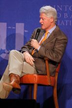 Former President Bill Clinton speaking at the CGIU meeting.  Day one of the 2nd Annual Clinton Global Initiative University (CGIU) meeting was held at The University of Texas at Austin, Friday, February 13, 2009.

Filename: SRM_20090213_17090760.jpg
Aperture: f/5.6
Shutter Speed: 1/200
Body: Canon EOS 20D
Lens: Canon EF 300mm f/2.8 L IS