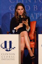 Natalie Portman spoke about micro-loans, especially for women to start their own businesses, in poor and developing countries, at the opening plenary session of the CGIU meeting.  Day one of the 2nd Annual Clinton Global Initiative University (CGIU) meeting was held at The University of Texas at Austin, Friday, February 13, 2009.

Filename: SRM_20090213_17311693.jpg
Aperture: f/5.6
Shutter Speed: 1/250
Body: Canon EOS-1D Mark II
Lens: Canon EF 300mm f/2.8 L IS