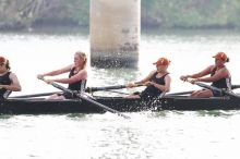 The Texas Rowing second novice eight team, with coxswain Emma Dirks, Sharon Dietz, Lucia Babar, Kait Postle, Ashley Hiatt, Andrea Janowski, Madonna Bregon, Daryn Ofczarzak and Dani Mohling, finished with a time of 7:34.5, defeating Iowa which completed the race in 7:35.6. This was the second session of the Longhorn Invitational, Saturday morning, March 21, 2009 on Lady Bird Lake.  They won a total of three races over the weekend.

Filename: SRM_20090321_09352065.jpg
Aperture: f/4.0
Shutter Speed: 1/1250
Body: Canon EOS-1D Mark II
Lens: Canon EF 300mm f/2.8 L IS