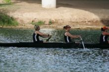 The Texas Rowing second novice eight team, with coxswain Emma Dirks, Sharon Dietz, Lucia Babar, Kait Postle, Ashley Hiatt, Andrea Janowski, Madonna Bregon, Daryn Ofczarzak and Dani Mohling, finished with a time of 8:07.5, losing to Wisconsin, which completed the race in 7:47.1. This was the third session of the Longhorn Invitational, Saturday afternoon, March 21, 2009 on Lady Bird Lake.  They won a total of three races over the weekend.

Filename: SRM_20090321_16063519.jpg
Aperture: f/5.6
Shutter Speed: 1/800
Body: Canon EOS-1D Mark II
Lens: Canon EF 300mm f/2.8 L IS