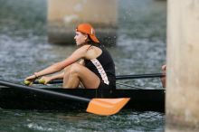 The Texas Rowing first novice eight team finished with a time of 7:51.3, losing to Wisconsin, which completed the race in 7:39.4. This was the third session of the Longhorn Invitational, Saturday afternoon, March 21, 2009 on Lady Bird Lake.

Filename: SRM_20090321_16103047.jpg
Aperture: f/4.0
Shutter Speed: 1/1000
Body: Canon EOS-1D Mark II
Lens: Canon EF 300mm f/2.8 L IS