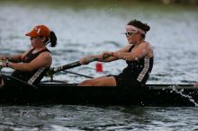 The Texas Rowing first novice eight team finished with a time of 7:51.3, losing to Wisconsin, which completed the race in 7:39.4. This was the third session of the Longhorn Invitational, Saturday afternoon, March 21, 2009 on Lady Bird Lake.

Filename: SRM_20090321_16103351.jpg
Aperture: f/4.0
Shutter Speed: 1/1250
Body: Canon EOS-1D Mark II
Lens: Canon EF 300mm f/2.8 L IS