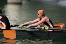 The Texas Rowing first varsity four team finished with a time of 8:44.9, losing to Wisconsin, which completed the race in 8:11.3. This was the third session of the Longhorn Invitational, Saturday afternoon, March 21, 2009 on Lady Bird Lake.

Filename: SRM_20090321_16182390.jpg
Aperture: f/4.0
Shutter Speed: 1/2000
Body: Canon EOS-1D Mark II
Lens: Canon EF 300mm f/2.8 L IS