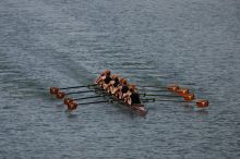 The Texas Rowing second varsity eight team finished with a time of 7:29.5, losing to Wisconsin, which completed the race in 7:15.5. This was the third session of the Longhorn Invitational, Saturday afternoon, March 21, 2009 on Lady Bird Lake.

Filename: SRM_20090321_16282321.jpg
Aperture: f/4.0
Shutter Speed: 1/5000
Body: Canon EOS-1D Mark II
Lens: Canon EF 300mm f/2.8 L IS