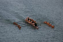 The Texas Rowing second varsity eight team finished with a time of 7:29.5, losing to Wisconsin, which completed the race in 7:15.5. This was the third session of the Longhorn Invitational, Saturday afternoon, March 21, 2009 on Lady Bird Lake.

Filename: SRM_20090321_16282322.jpg
Aperture: f/4.0
Shutter Speed: 1/5000
Body: Canon EOS-1D Mark II
Lens: Canon EF 300mm f/2.8 L IS