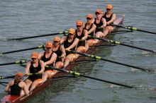 The Texas Rowing second varsity eight team finished with a time of 7:29.5, losing to Wisconsin, which completed the race in 7:15.5. This was the third session of the Longhorn Invitational, Saturday afternoon, March 21, 2009 on Lady Bird Lake.

Filename: SRM_20090321_16290568.jpg
Aperture: f/4.0
Shutter Speed: 1/3200
Body: Canon EOS-1D Mark II
Lens: Canon EF 300mm f/2.8 L IS