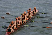 The Texas Rowing second varsity eight team finished with a time of 7:29.5, losing to Wisconsin, which completed the race in 7:15.5. This was the third session of the Longhorn Invitational, Saturday afternoon, March 21, 2009 on Lady Bird Lake.

Filename: SRM_20090321_16290769.jpg
Aperture: f/4.0
Shutter Speed: 1/3200
Body: Canon EOS-1D Mark II
Lens: Canon EF 300mm f/2.8 L IS