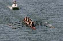 The Texas Rowing first varsity eight team, with coxswain Mary Cait McPherson, stroke Jen VanderMaarel, Felicia Izaguirre-Werner, Meg George, Nancy Arrington, Jelena Zunic, Karli Sheahan, Colleen Irby and Sara Cottingham, finished with a time of 7:09.3, losing to Wisconsin, which completed the race in 7:01.1. This was the third session of the Longhorn Invitational, Saturday afternoon, March 21, 2009 on Lady Bird Lake.

Filename: SRM_20090321_16352194.jpg
Aperture: f/8.0
Shutter Speed: 1/1600
Body: Canon EOS-1D Mark II
Lens: Canon EF 300mm f/2.8 L IS