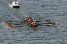 The Texas Rowing first varsity eight team, with coxswain Mary Cait McPherson, stroke Jen VanderMaarel, Felicia Izaguirre-Werner, Meg George, Nancy Arrington, Jelena Zunic, Karli Sheahan, Colleen Irby and Sara Cottingham, finished with a time of 7:09.3, losing to Wisconsin, which completed the race in 7:01.1. This was the third session of the Longhorn Invitational, Saturday afternoon, March 21, 2009 on Lady Bird Lake.

Filename: SRM_20090321_16352195.jpg
Aperture: f/8.0
Shutter Speed: 1/1600
Body: Canon EOS-1D Mark II
Lens: Canon EF 300mm f/2.8 L IS