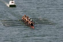 The Texas Rowing first varsity eight team, with coxswain Mary Cait McPherson, stroke Jen VanderMaarel, Felicia Izaguirre-Werner, Meg George, Nancy Arrington, Jelena Zunic, Karli Sheahan, Colleen Irby and Sara Cottingham, finished with a time of 7:09.3, losing to Wisconsin, which completed the race in 7:01.1. This was the third session of the Longhorn Invitational, Saturday afternoon, March 21, 2009 on Lady Bird Lake.

Filename: SRM_20090321_16352297.jpg
Aperture: f/8.0
Shutter Speed: 1/1600
Body: Canon EOS-1D Mark II
Lens: Canon EF 300mm f/2.8 L IS