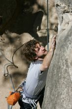 Andrew Dreher attempting the dyno while leading Lick the Window (5.10c), shot from the top of Ack! (5.11b, but using the crack for the start instead) that I top roped up with my camera on my back.  It was another long day of rock climbing at Seismic Wall on Austin's Barton Creek Greenbelt, Sunday, April 5, 2009.

Filename: SRM_20090405_13170822.jpg
Aperture: f/9.0
Shutter Speed: 1/500
Body: Canon EOS-1D Mark II
Lens: Canon EF 80-200mm f/2.8 L