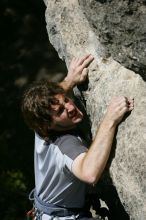 Andrew Dreher leading Lick the Window (5.10c), shot from the top of Ack! (5.11b, but using the crack for the start instead) that I top roped up with my camera on my back.  It was another long day of rock climbing at Seismic Wall on Austin's Barton Creek Greenbelt, Sunday, April 5, 2009.

Filename: SRM_20090405_13225802.jpg
Aperture: f/7.1
Shutter Speed: 1/500
Body: Canon EOS-1D Mark II
Lens: Canon EF 80-200mm f/2.8 L