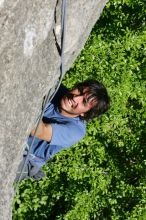 Javier Morales top rope climbing She's No Dog, She's My Wife (5.11b), shot from the top of Ack! (5.11b, but using the crack for the start instead) that I top roped up with my camera on my back.  It was another long day of rock climbing at Seismic Wall on Austin's Barton Creek Greenbelt, Sunday, April 5, 2009.

Filename: SRM_20090405_16171592.jpg
Aperture: f/11.0
Shutter Speed: 1/500
Body: Canon EOS-1D Mark II
Lens: Canon EF 80-200mm f/2.8 L