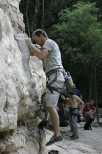 Tommy Blackwell.  CTM hosted a speed climbing event at Seismic Wall on Diving for Rocks to benefit the Austin Area Food Bank, Saturday, May 9, 2009.

Filename: SRM_20090509_10324668.jpg
Aperture: f/5.6
Shutter Speed: 1/250
Body: Canon EOS-1D Mark II
Lens: Canon EF 80-200mm f/2.8 L