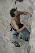 Jason Shear competing.  CTM hosted a speed climbing event at Seismic Wall on Diving for Rocks to benefit the Austin Area Food Bank, Saturday, May 9, 2009.

Filename: SRM_20090509_11205248.jpg
Aperture: f/5.0
Shutter Speed: 1/1000
Body: Canon EOS-1D Mark II
Lens: Canon EF 80-200mm f/2.8 L