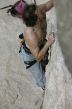 Jason Shear competing.  CTM hosted a speed climbing event at Seismic Wall on Diving for Rocks to benefit the Austin Area Food Bank, Saturday, May 9, 2009.

Filename: SRM_20090509_11205352.jpg
Aperture: f/5.0
Shutter Speed: 1/800
Body: Canon EOS-1D Mark II
Lens: Canon EF 80-200mm f/2.8 L