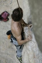 Jason Shear competing.  CTM hosted a speed climbing event at Seismic Wall on Diving for Rocks to benefit the Austin Area Food Bank, Saturday, May 9, 2009.

Filename: SRM_20090509_11205654.jpg
Aperture: f/5.0
Shutter Speed: 1/1000
Body: Canon EOS-1D Mark II
Lens: Canon EF 80-200mm f/2.8 L