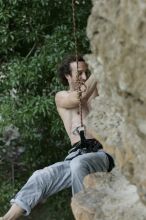 Jason Shear competing.  CTM hosted a speed climbing event at Seismic Wall on Diving for Rocks to benefit the Austin Area Food Bank, Saturday, May 9, 2009.

Filename: SRM_20090509_11213571.jpg
Aperture: f/5.0
Shutter Speed: 1/500
Body: Canon EOS-1D Mark II
Lens: Canon EF 80-200mm f/2.8 L