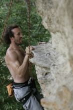 Jason Shear competing.  CTM hosted a speed climbing event at Seismic Wall on Diving for Rocks to benefit the Austin Area Food Bank, Saturday, May 9, 2009.

Filename: SRM_20090509_11214593.jpg
Aperture: f/5.0
Shutter Speed: 1/500
Body: Canon EOS-1D Mark II
Lens: Canon EF 80-200mm f/2.8 L