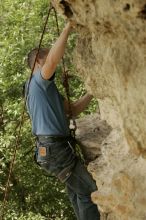 Sean O'Grady climbs in just running shoes.  CTM hosted a speed climbing event at Seismic Wall on Diving for Rocks to benefit the Austin Area Food Bank, Saturday, May 9, 2009.

Filename: SRM_20090509_11320626.jpg
Aperture: f/5.6
Shutter Speed: 1/500
Body: Canon EOS-1D Mark II
Lens: Canon EF 80-200mm f/2.8 L