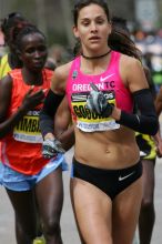 Kara Goucher was the third female to cross the finish line with a time of 2:32:25.  The 113th Boston Marathon took place on Monday, April 20, 2009.

Filename: SRM_20090420_10333800.JPG
Aperture: f/8.0
Shutter Speed: 1/1000
Body: Canon EOS-1D Mark II
Lens: Canon EF 100-400mm f/4.5-5.6 L IS USM