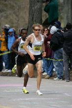 Ryan Hall was third to cross the finish line with a time of 2:09:40.  The 113th Boston Marathon took place on Monday, April 20, 2009.

Filename: SRM_20090420_10401522.JPG
Aperture: f/8.0
Shutter Speed: 1/1000
Body: Canon EOS-1D Mark II
Lens: Canon EF 100-400mm f/4.5-5.6 L IS USM