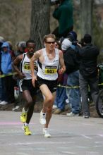 Ryan Hall was third to cross the finish line with a time of 2:09:40.  The 113th Boston Marathon took place on Monday, April 20, 2009.

Filename: SRM_20090420_10401523.JPG
Aperture: f/8.0
Shutter Speed: 1/1000
Body: Canon EOS-1D Mark II
Lens: Canon EF 100-400mm f/4.5-5.6 L IS USM