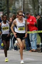 Ryan Hall was third to cross the finish line with a time of 2:09:40.  The 113th Boston Marathon took place on Monday, April 20, 2009.

Filename: SRM_20090420_10401728.JPG
Aperture: f/8.0
Shutter Speed: 1/1250
Body: Canon EOS-1D Mark II
Lens: Canon EF 100-400mm f/4.5-5.6 L IS USM