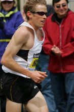 Ryan Hall was third to cross the finish line with a time of 2:09:40.  The 113th Boston Marathon took place on Monday, April 20, 2009.

Filename: SRM_20090420_10402039.JPG
Aperture: f/8.0
Shutter Speed: 1/1000
Body: Canon EOS-1D Mark II
Lens: Canon EF 100-400mm f/4.5-5.6 L IS USM