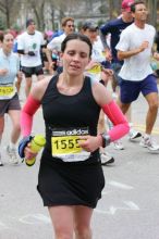 Beth Marek, bib #15553, finished with a time of 3:57:15.  The 113th Boston Marathon took place on Monday, April 20, 2009.

Filename: SRM_20090420_12313797.JPG
Aperture: f/9.0
Shutter Speed: 1/250
Body: Canon EOS-1D Mark II
Lens: Canon EF 100-400mm f/4.5-5.6 L IS USM