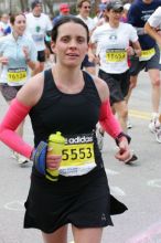 Beth Marek, bib #15553, finished with a time of 3:57:15.  The 113th Boston Marathon took place on Monday, April 20, 2009.

Filename: SRM_20090420_12313799.JPG
Aperture: f/9.0
Shutter Speed: 1/250
Body: Canon EOS-1D Mark II
Lens: Canon EF 100-400mm f/4.5-5.6 L IS USM