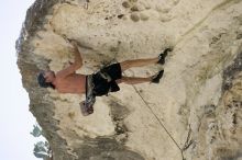 Tyler climbing Lonsome Dove (5.12), the roof above Diving for Rocks.  It was another long day of rock climbing at Seismic Wall on Austin's Barton Creek Greenbelt, Sunday, June 7, 2009.

Filename: SRM_20090607_13392683.jpg
Aperture: f/4.0
Shutter Speed: 1/500
Body: Canon EOS-1D Mark II
Lens: Canon EF 80-200mm f/2.8 L