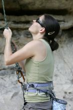 It was another long day of rock climbing at Seismic Wall on Austin's Barton Creek Greenbelt, Sunday, June 090607, 2009.

Filename: SRM_20090607_17455953.jpg
Aperture: f/4.0
Shutter Speed: 1/400
Body: Canon EOS-1D Mark II
Lens: Canon EF 80-200mm f/2.8 L