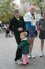 Janet Aardema, Sylvie Gagnon, Kelly Saalwachter, Beth Marek, and Katie Lannon after running in the Richmond SunTrust Marathon and McDonald's Half Marathon, on Saturday, November 14, 2009.

Filename: SRM_20091114_12374999.JPG
Aperture: f/5.6
Shutter Speed: 1/160
Body: Canon EOS-1D Mark II
Lens: Canon EF 16-35mm f/2.8 L