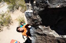 Javier Morales rock climbing in Hueco Tanks State Park and Historic Site during the Hueco Tanks Awesome Fest 2010 trip, Friday, May 21, 2010.

Filename: SRM_20100521_13221659.JPG
Aperture: f/8.0
Shutter Speed: 1/200
Body: Canon EOS-1D Mark II
Lens: Canon EF 16-35mm f/2.8 L