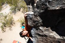 Javier Morales rock climbing in Hueco Tanks State Park and Historic Site during the Hueco Tanks Awesome Fest 2010 trip, Friday, May 21, 2010.

Filename: SRM_20100521_13221664.JPG
Aperture: f/8.0
Shutter Speed: 1/200
Body: Canon EOS-1D Mark II
Lens: Canon EF 16-35mm f/2.8 L