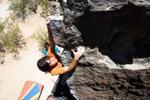 Javier Morales rock climbing in Hueco Tanks State Park and Historic Site during the Hueco Tanks Awesome Fest 2010 trip, Friday, May 21, 2010.

Filename: SRM_20100521_13221866.JPG
Aperture: f/8.0
Shutter Speed: 1/200
Body: Canon EOS-1D Mark II
Lens: Canon EF 16-35mm f/2.8 L