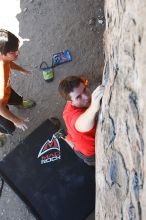 Raanan Robertson rock climbing in Hueco Tanks State Park and Historic Site during the Hueco Tanks Awesome Fest 2010 trip, Friday, May 21, 2010.

Filename: SRM_20100521_13260479.JPG
Aperture: f/5.6
Shutter Speed: 1/160
Body: Canon EOS-1D Mark II
Lens: Canon EF 16-35mm f/2.8 L