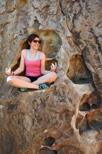 Sarah Williams rock climbing in Hueco Tanks State Park and Historic Site during the Hueco Tanks Awesome Fest 2010 trip, Friday, May 21, 2010.

Filename: SRM_20100521_16355522.JPG
Aperture: f/4.0
Shutter Speed: 1/160
Body: Canon EOS-1D Mark II
Lens: Canon EF 16-35mm f/2.8 L