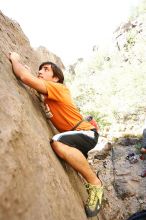 Javier Morales rock climbing in Hueco Tanks State Park and Historic Site during the Hueco Tanks Awesome Fest 2010 trip, Friday, May 21, 2010.

Filename: SRM_20100521_17515051.JPG
Aperture: f/4.0
Shutter Speed: 1/200
Body: Canon EOS-1D Mark II
Lens: Canon EF 16-35mm f/2.8 L